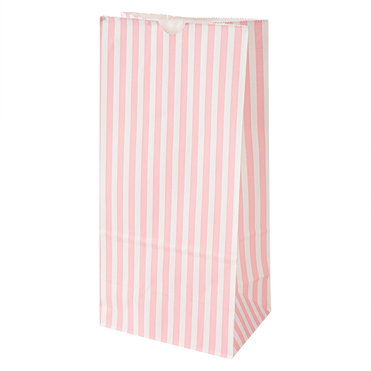 Bags, Bag Tek 6 x 4 x 11.75 Inch, Paper, Pink & White Stripe, 8 Pound,100 - 1 EACH