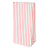 Bags, Bag Tek 6 x 4 x 11.75 Inch, Paper, Pink & White Stripe, 8 Pound,100 - 1 EACH