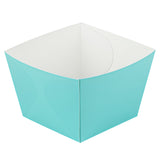 Boxes, Snack, 5.25 x 5.25 x 3.25 Inch, Paper, Turquoise,200 - 1 EACH