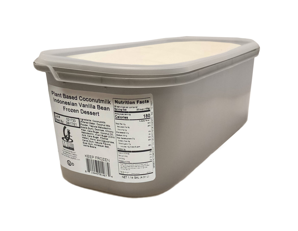 Ice Cream, Plant-Based Cashew Milk, Indonesian Vanilla Bean,2 - 146 FLUID