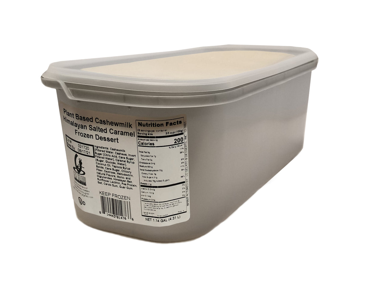Ice Cream, Plant-Based Cashew Milk, Himalayan Salted Caramel,2 - 146 FLUID