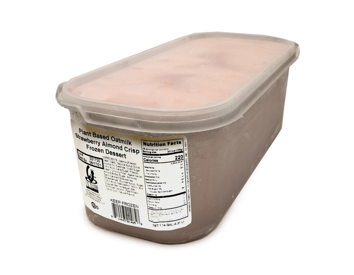 Ice Cream, Plant-Based Oat Milk, Strawberry Almond Crisp,2 - 146 FLUID