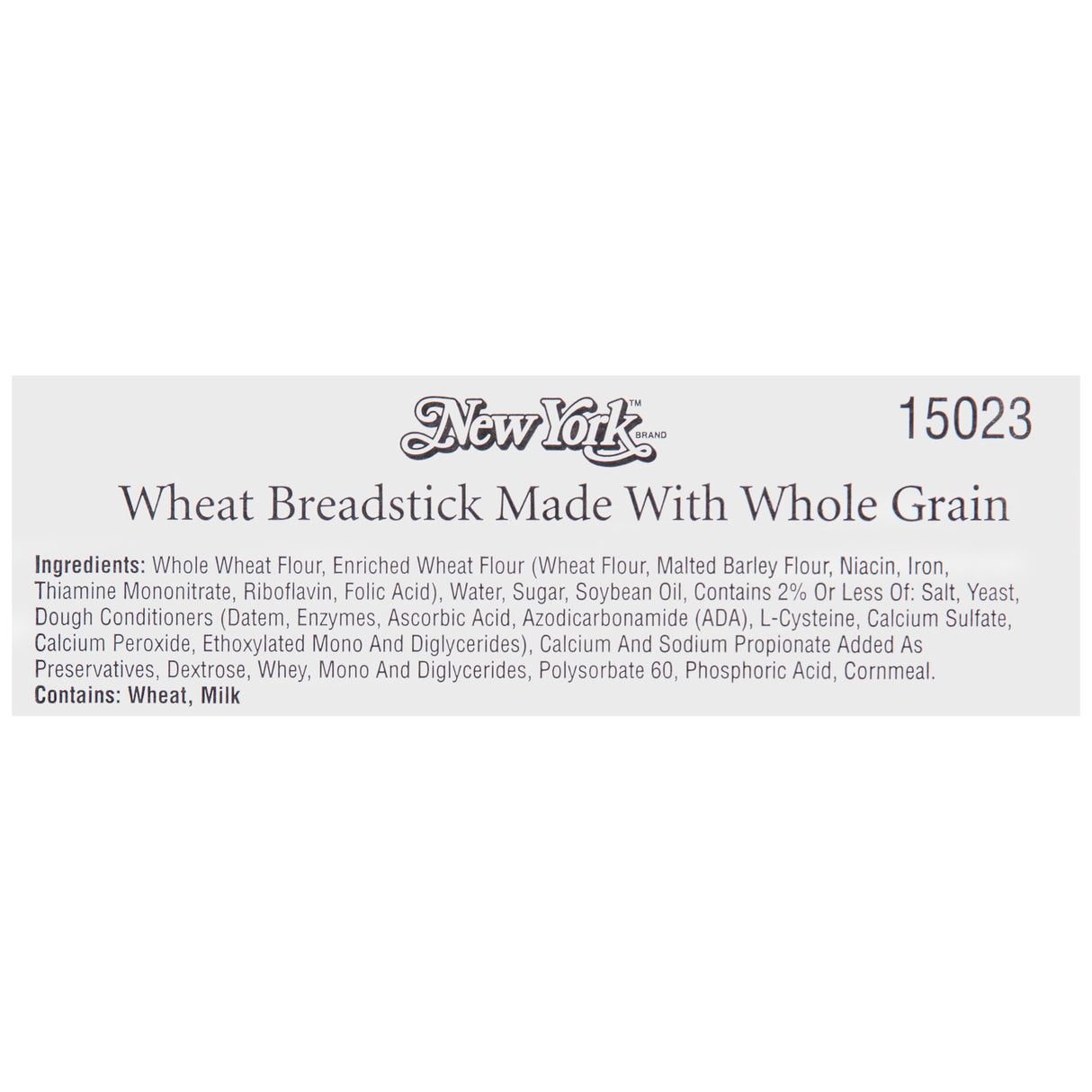 Breadsticks, 6 Inch, Wheat, Whole Grain,1 - 12 POUND