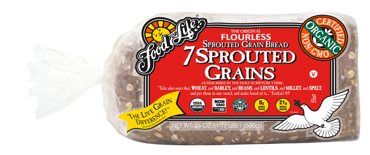 Bread, Sprouted Whole Grain,6 - 24 OUNCE