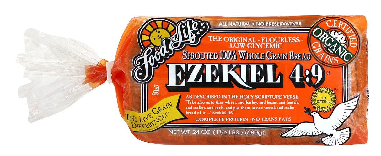 Bread, Sprouted Whole Grain,6 - 24 OUNCE