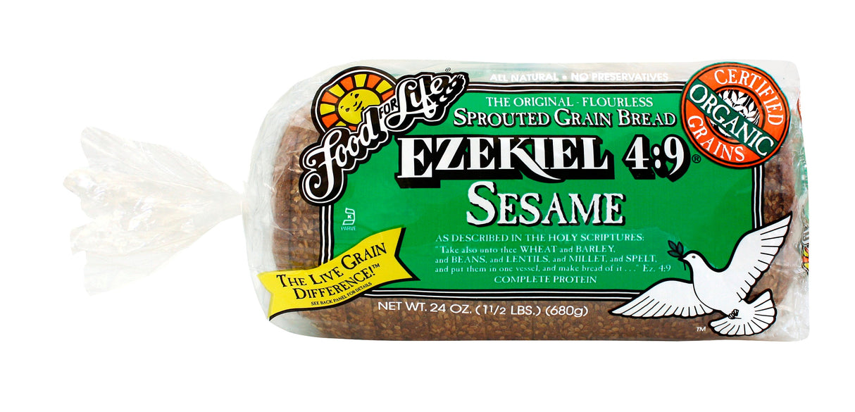 Bread, Sprouted Whole Grain, Sesame,6 - 24 OUNCE
