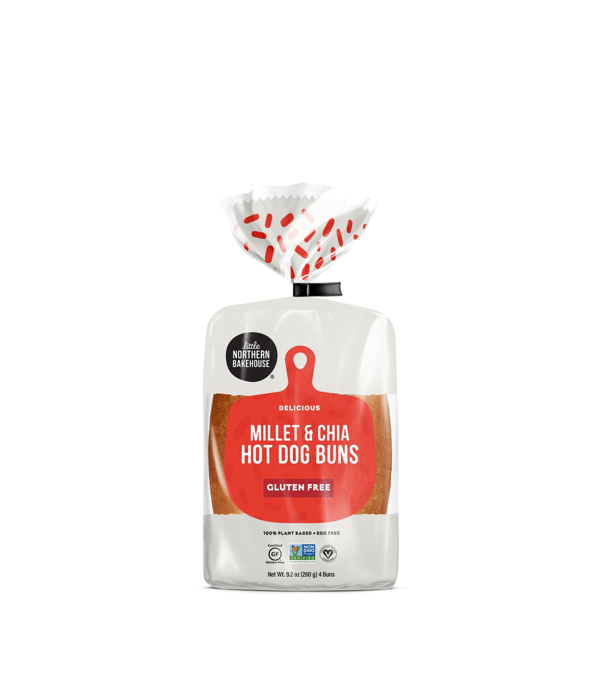 Buns, Hot Dog, Millet & Chia, 2.3 Ounce,6 - 4 COUNT