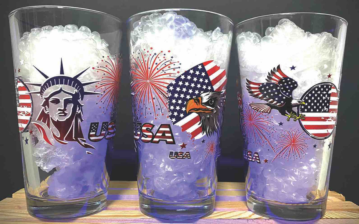 Glasses, Mixing, 4th of July, 16 Ounce,24 - 1 EACH