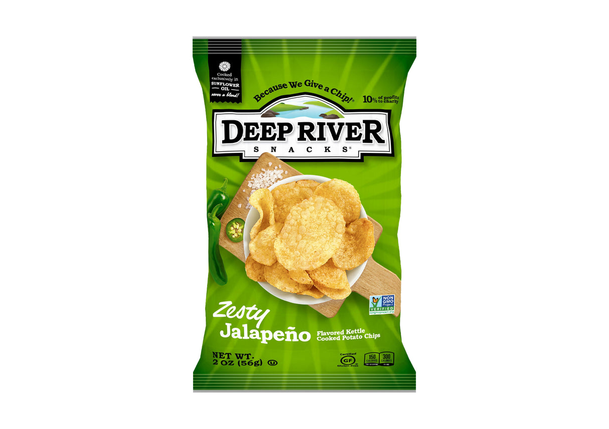Chips, Potato, Kettle, Jalapeno, Single Serve,24 - 2 OUNCE