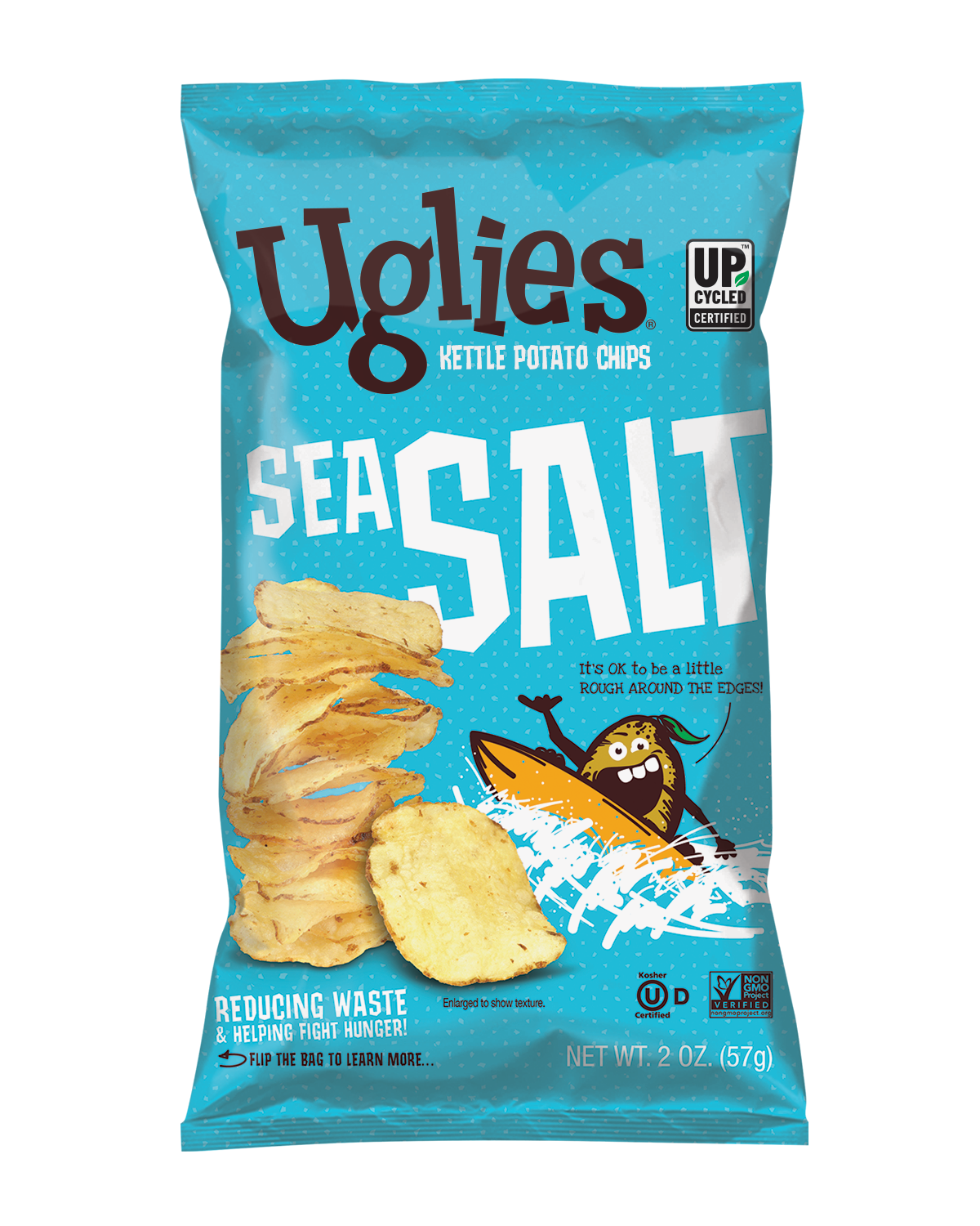 Chips, Potato, Kettle-Cooked, Sea Salt,24 - 2 OUNCE