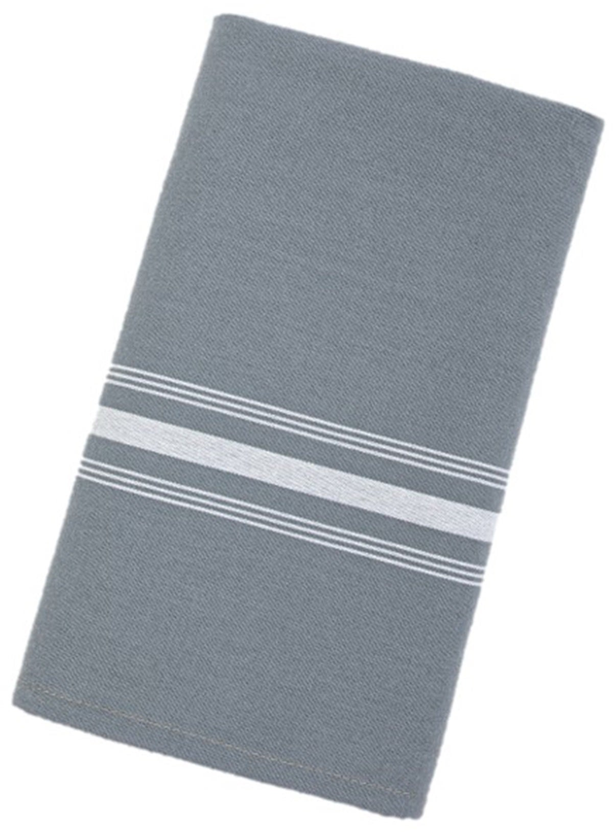Napkins, Bistro, 18 x 22 Inch, Dark Grey with White Stripes,25 - 12 COUNT