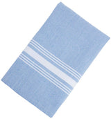 Napkins, Bistro, 18 x 22 Inch, Baby Blue with White Stripes,12 - 1 EACH