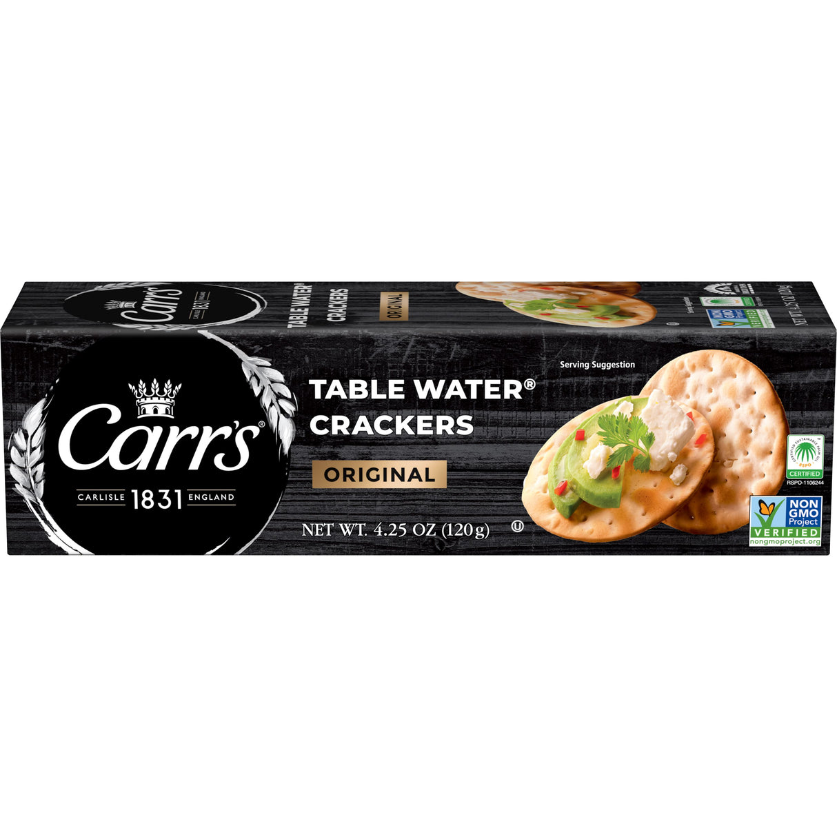 Crackers, Table Water, Original,12 - 4.25 OUNCE