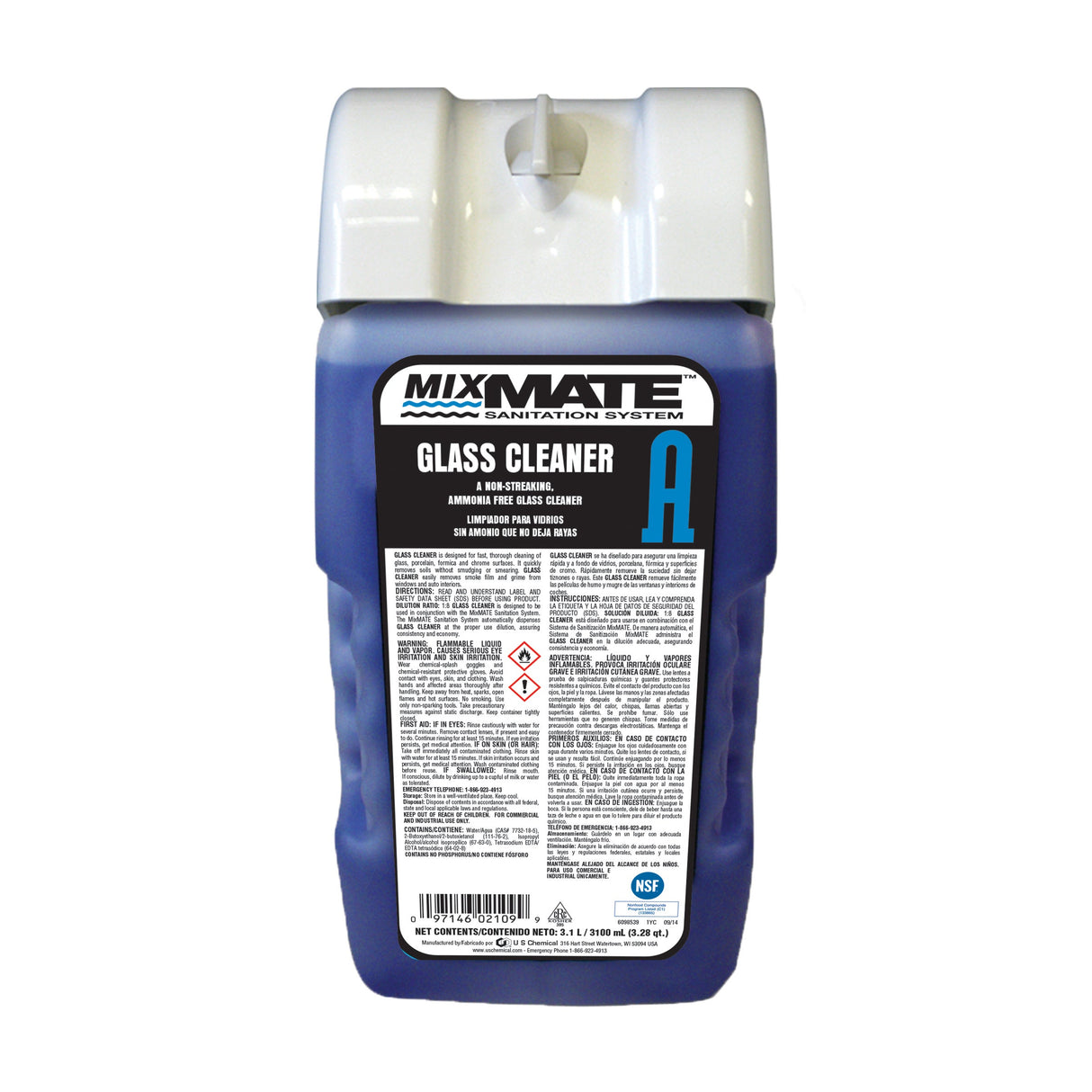Cleaner, Glass, Liquid,2 - 3100 ML