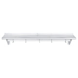 Rack, Pot, 15 x 60 Inch, Wall Mounted, Stainless Steel, 18 Hook, with Shelf,1 - 1 EACH