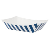 Boats, 4 Ounce, Paper, Blue & White, 3 x 2 x 1 Inch, #25,50 - 1 EACH