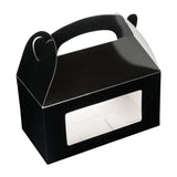 Boxes, Gable & Lunch, Bio Tek 9.50 x 5 x 5 Inch, Greaseproof Paper, Black, with Window,25 - 1 EACH