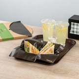 Food Wrap & Basket Liners, Bakery, RW Base 12 x 12 Inch, Greaseproof Paper, Black,200 - 1 EACH