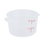 Containers, Food Storage, Met Lux 2 Quart, Round, Translucent, 7.25 x 7.25 x 4.25 Inch, with Red Volume Markers,1 - 1 EACH