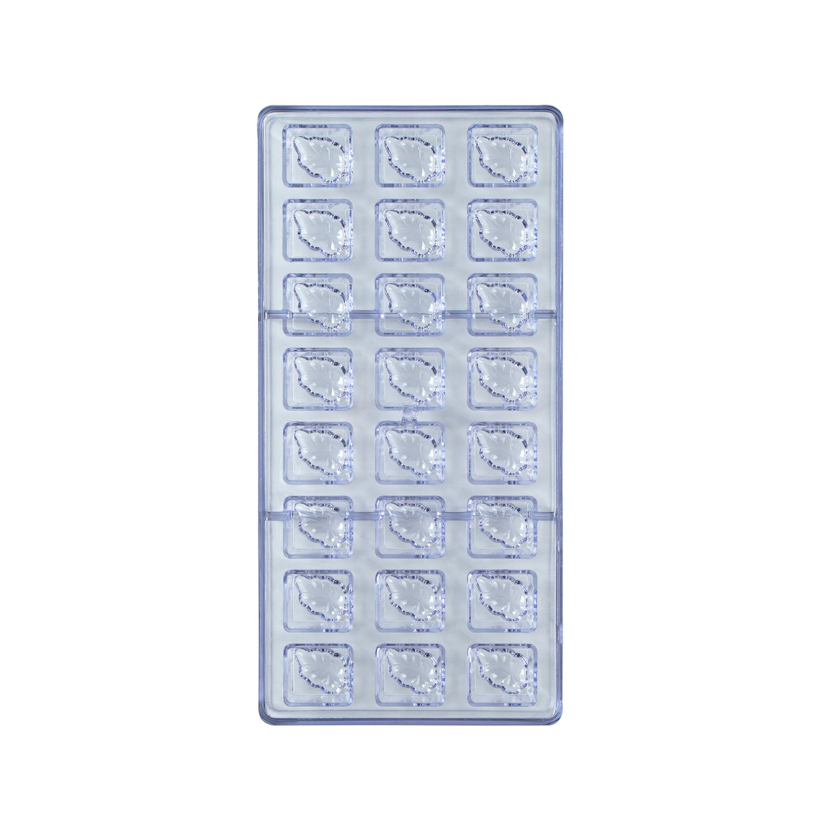 Molds, Candy & Chocolate, Pastry Tek 24-Compartment, Leaf Block, Polycarbonate,1 - 1 EACH