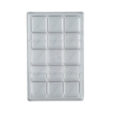 Molds, Candy & Chocolate, Pastry Tek 15-Compartment, Square with Lines, Polycarbonate,1 - 1 EACH
