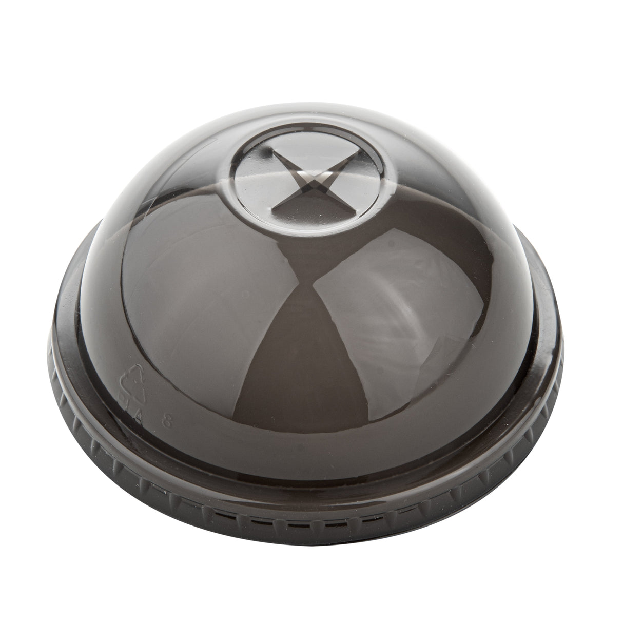 Lids, Dome, Zero Waste, Plastic, Black, 3.50 x 3.50 x 1.75 Inch, Round, for 12/16/24 Ounce Cups, PLA,100 - 1 EACH