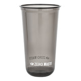 Cups, Zero Waste 24 Ounce, Plastic, Black, 3.50 x 3.50 x 6 Inch, U-Shape Rounded Bottom, PLA,100 - 1 EACH