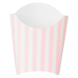 Containers, To-Go Fry & Snack, Bio Tek 2 Ounce, Paper, Pink & White Stripe, 4 x 2.75 x 3.50 Inch,100 - 1 EACH