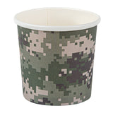 Containers, Soup, Bio Tek 12 Ounce, Paper, Camouflage, 3.50 x 3.50 x 3.50 Inch, Round,8 - 25 COUNT