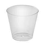 Glass, Plastic Whiskey, RW Base, 1 Ounce, Clear, 1.75 x 1.75 x 1.50 Inch,10 - 50 COUNT