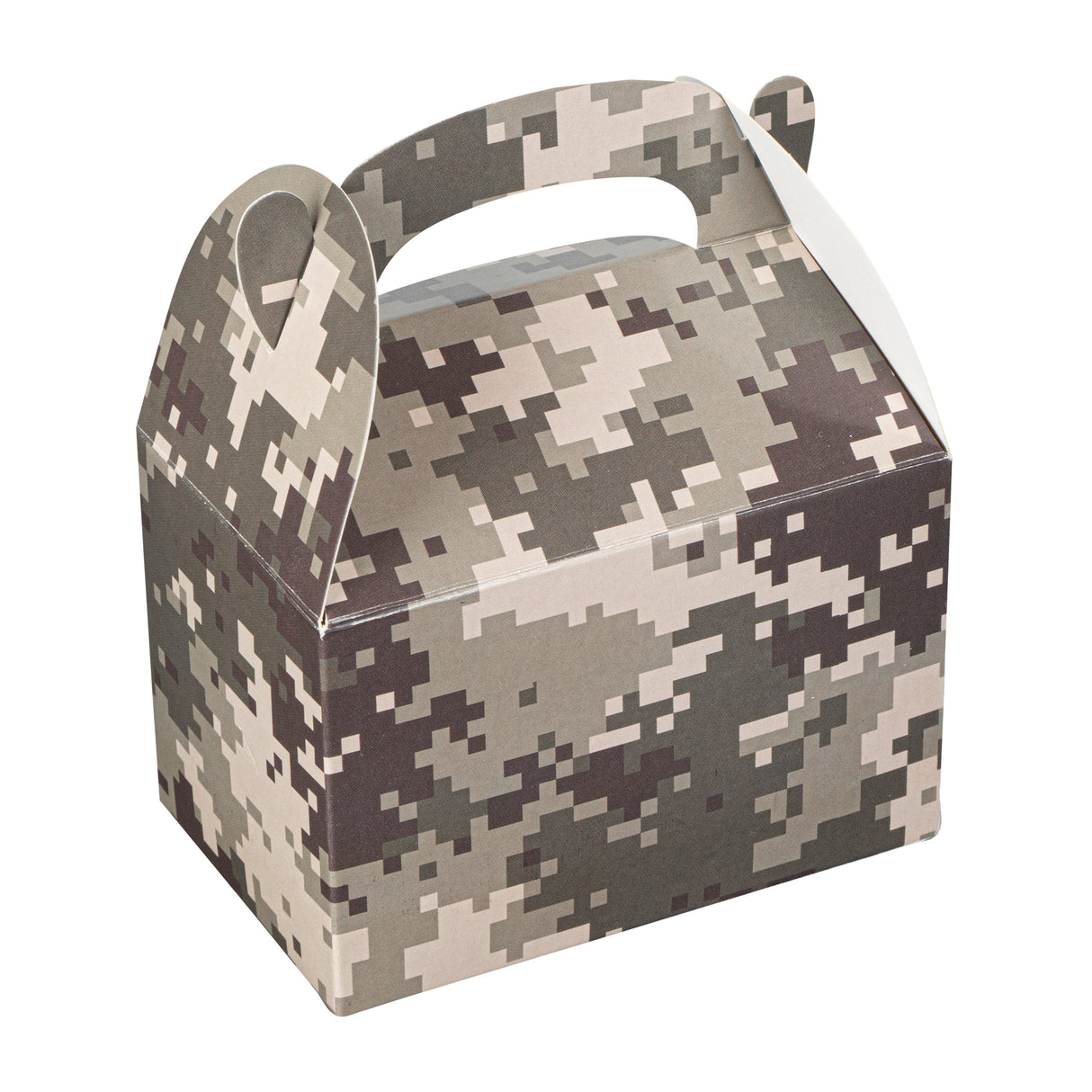 Boxes, Gable & Lunch, Bio Tek 4 x 2.50 x 2.50 Inch, Paper, Camouflage,4 - 25 COUNT