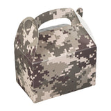 Boxes, Gable & Lunch, Bio Tek 4 x 2.50 x 2.50 Inch, Paper, Camouflage,4 - 25 COUNT