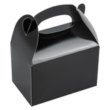 Boxes, Gable & Lunch, Bio Tek 4 x 2.50 x 2.50 Inch, Greaseproof Paper, Black,4 - 25 COUNT