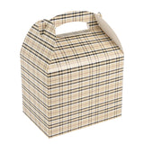 Boxes, Gable & Lunch, Bio Tek 10 x 7 x 8 Inch, Paper, Plaid,4 - 25 COUNT