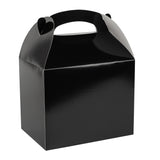 Boxes, Gable & Lunch, Bio Tek 10 x 7 x 8 Inch, Greaseproof Paper, Black,4 - 25 COUNT