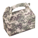 Boxes, Gable & Lunch, Bio Tek 9.50 x 5 x 5 Inch, Paper, Camouflage,4 - 25 COUNT