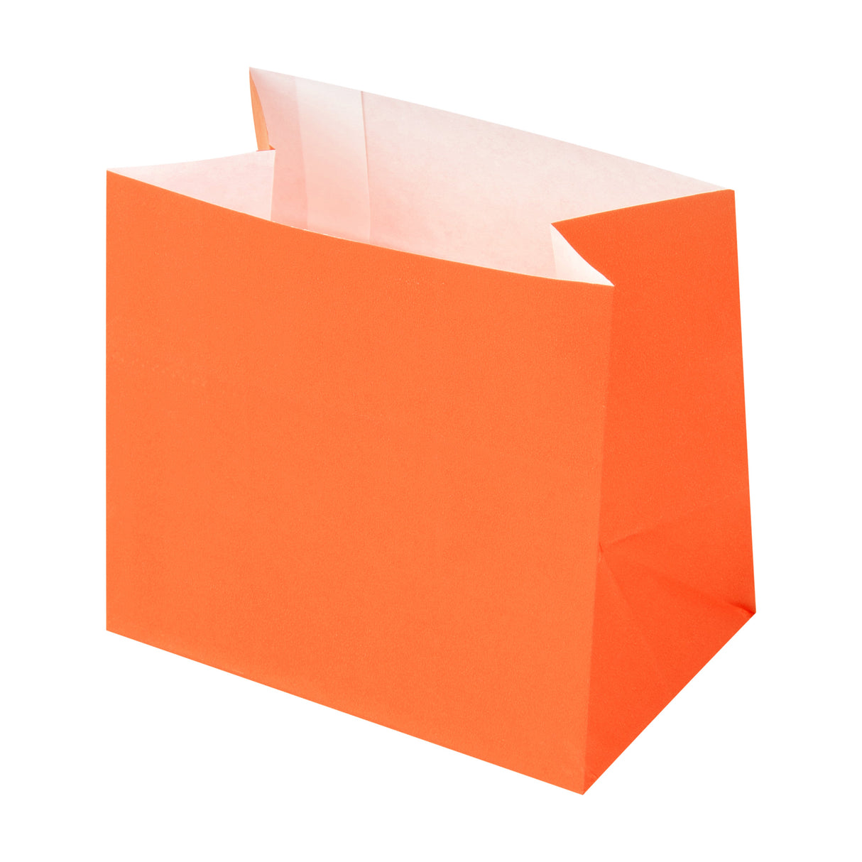 Bags, Snack, Bag Tek 3.75 x 2.25 x 3.75 Inch, Paper, Tangerine Orange, Small,100 - 1 EACH