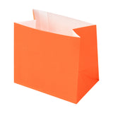 Bags, Snack, Bag Tek 3.75 x 2.25 x 3.75 Inch, Paper, Tangerine Orange, Small,100 - 1 EACH