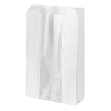 Bags, Bread, Bag Tek 5.75 x 2.75 x 11.50 Inch, Greaseproof Paper, White, Wheat Pattern, Micro-Perforated, with Window,100 - 1 EACH