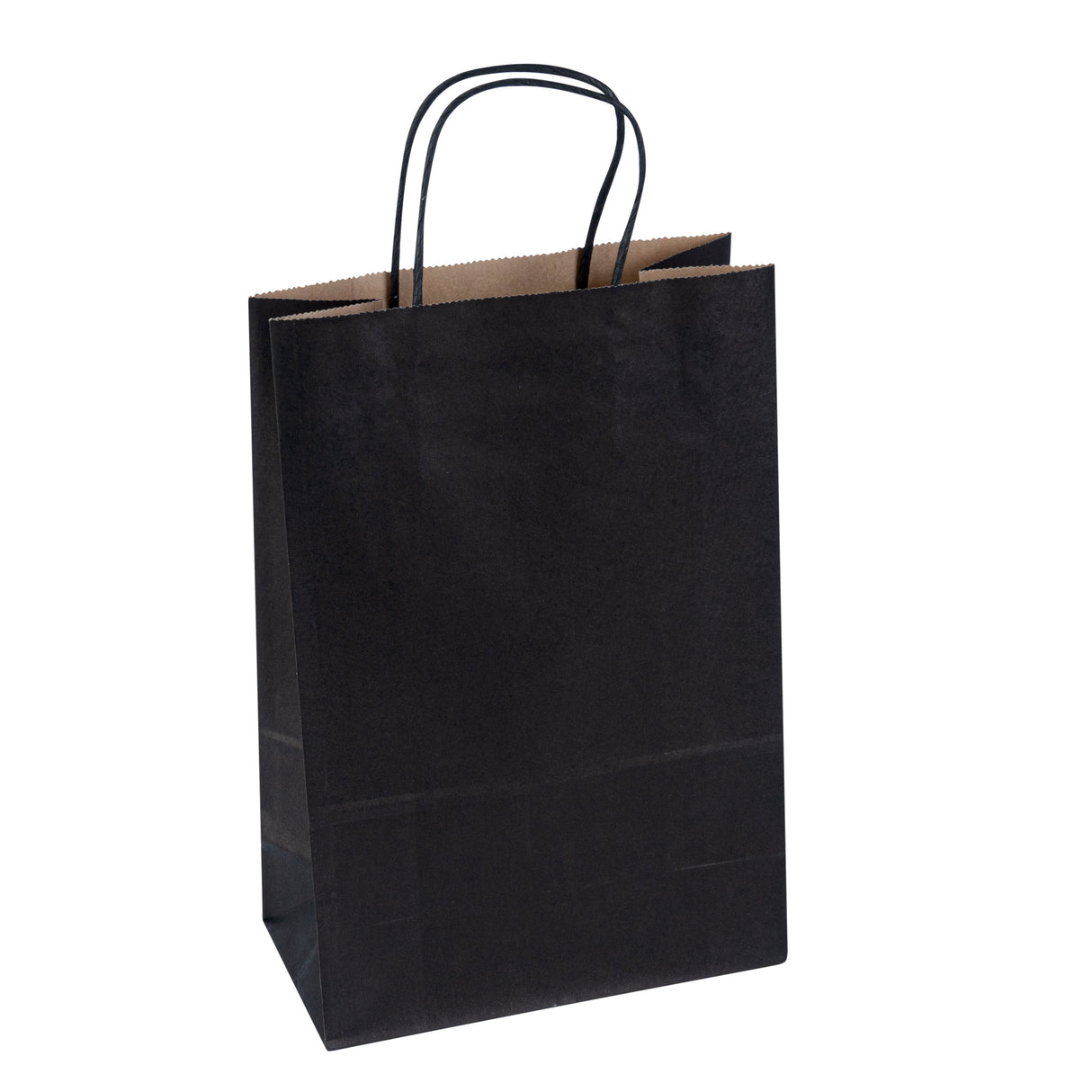 Bags, Retail, Saving Nature 7.75 x 4 x 11.50 Inch, Paper, Black, with Handles,100 - 1 EACH