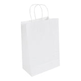 Bags, Retail, Saving Nature 7.75 x 4 x 11.50 Inch, Paper, White, with Handles,100 - 1 EACH