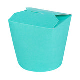 Containers, Take-Out Noodle, Bio Tek 26 Ounce, Paper, Turquoise, 4 x 3.50 x 3.75 Inch, Round,4 - 50 COUNT
