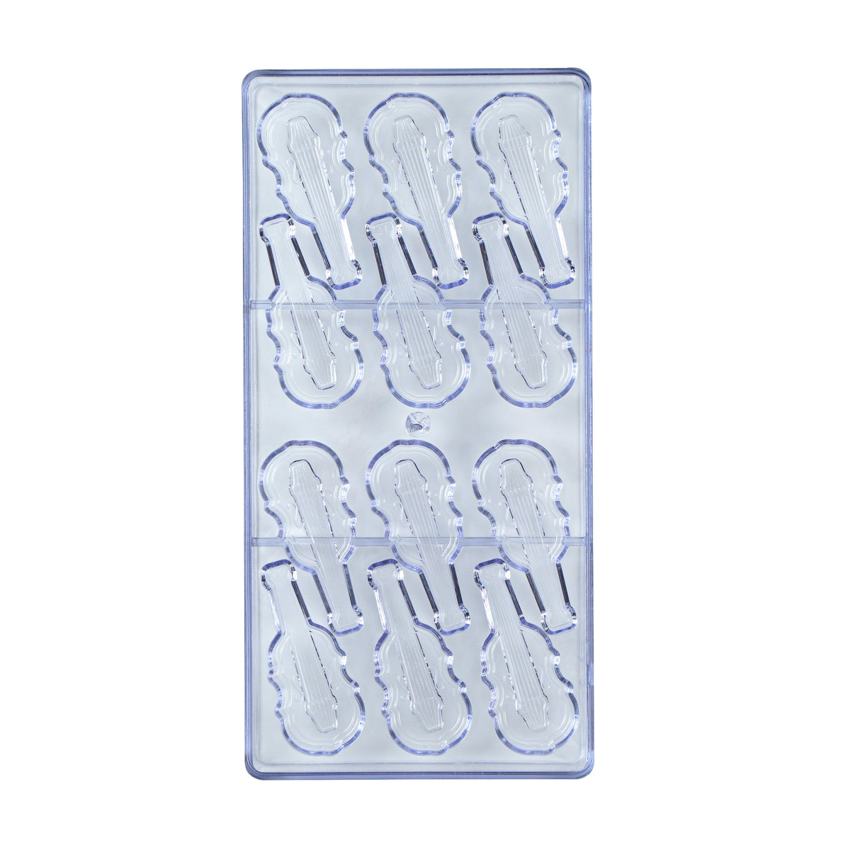 Molds, Candy & Chocolate, Pastry Tek 12-Compartment, Violin, Polycarbonate,10 - 1 EACH