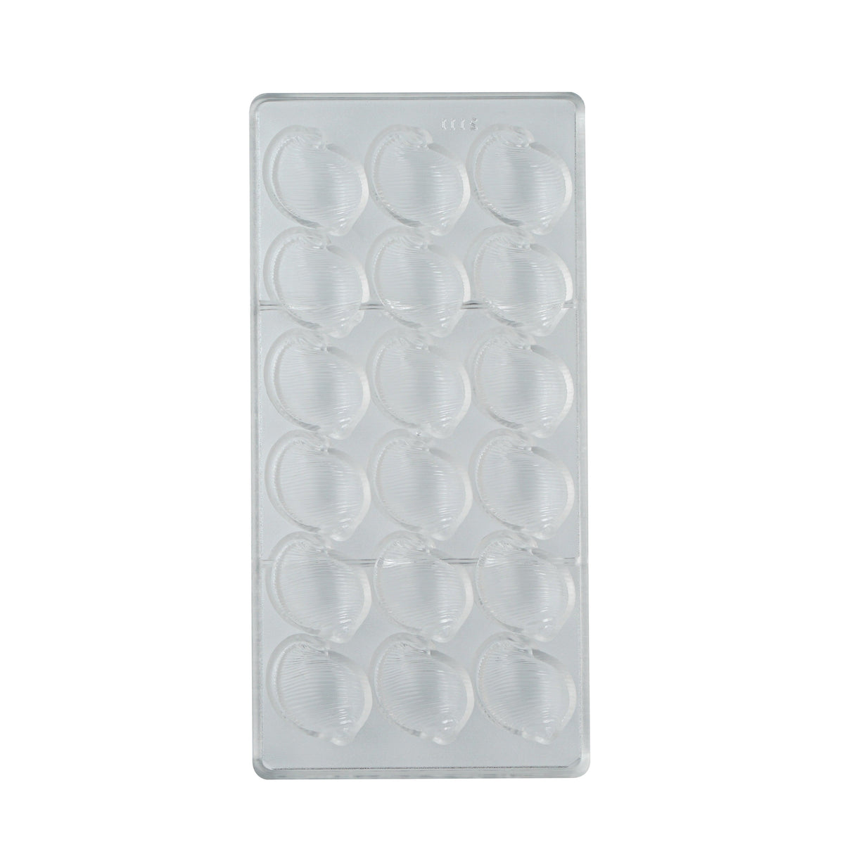 Molds, Candy & Chocolate, Pastry Tek 18-Compartment, Sea Shell, Polycarbonate,10 - 1 EACH