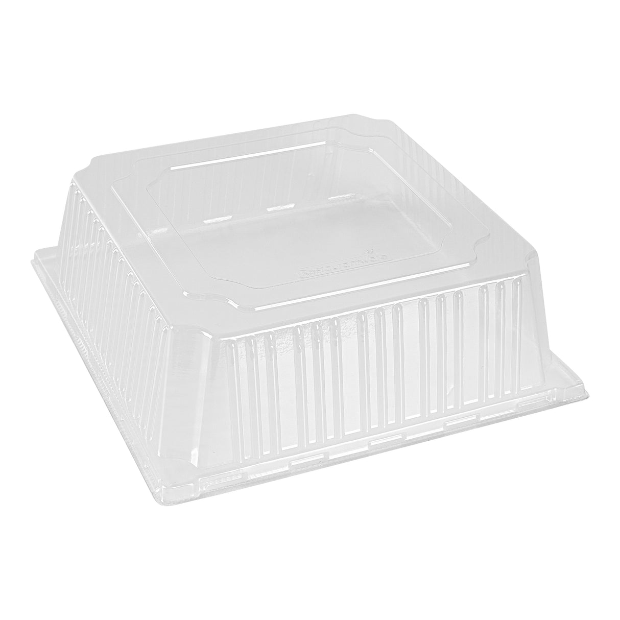 Lids, Taipei, Plastic, Clear, Square, for 9.50 Inch Poplar Plates,4 - 25 COUNT