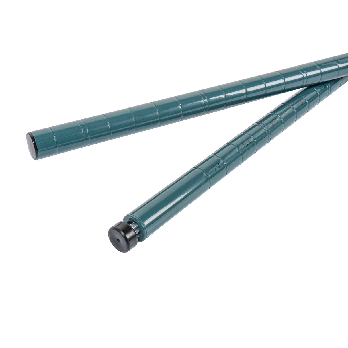 Shelf Posts, RW Base 74 Inch, Green Epoxy, Stationary, with Leveling Foot, Corrosion-Resistant,4 - 1 EACH