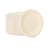 Plates, Taipei 6 x 6 Inch, Poplar Wood, Natural, Round,4 - 50 COUNT