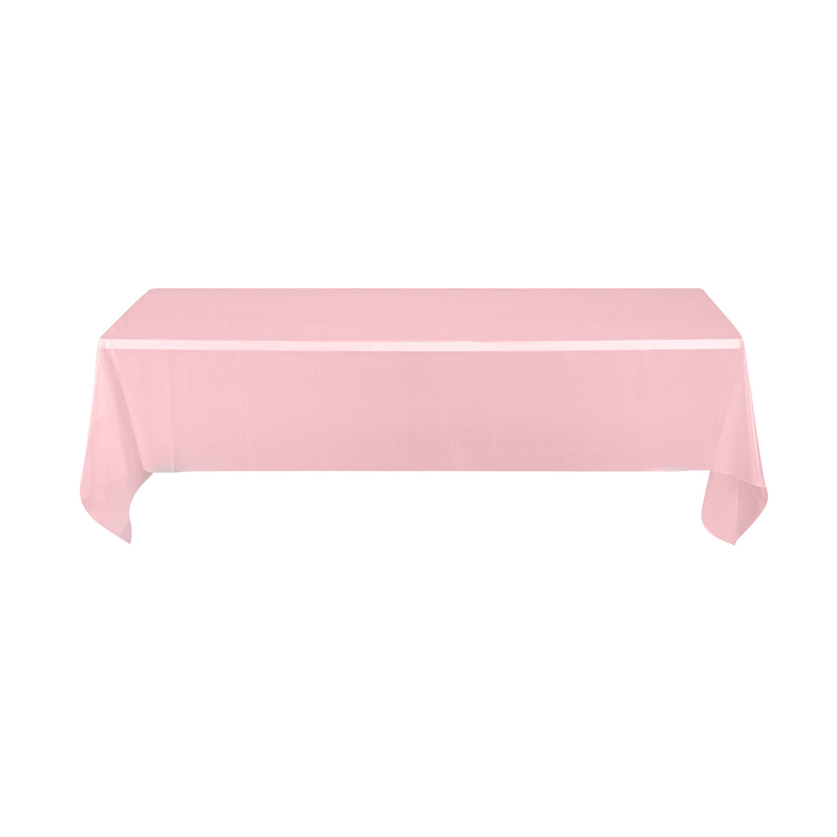 Covers, Table, Table Tek 108 x 54 Inch, Plastic, Pink, Rectangular,2 - 1 EACH