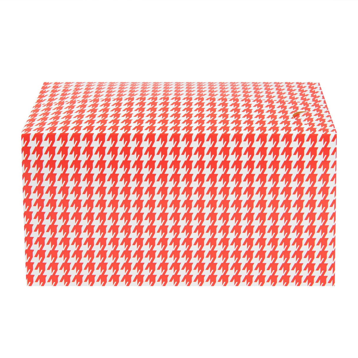 Boxes, Lunch & Chicken, Bio Tek 80 Ounce, Paper, Red Houndstooth, 9 x 5 x 5 Inch, with Fast Top,4 - 25 COUNT