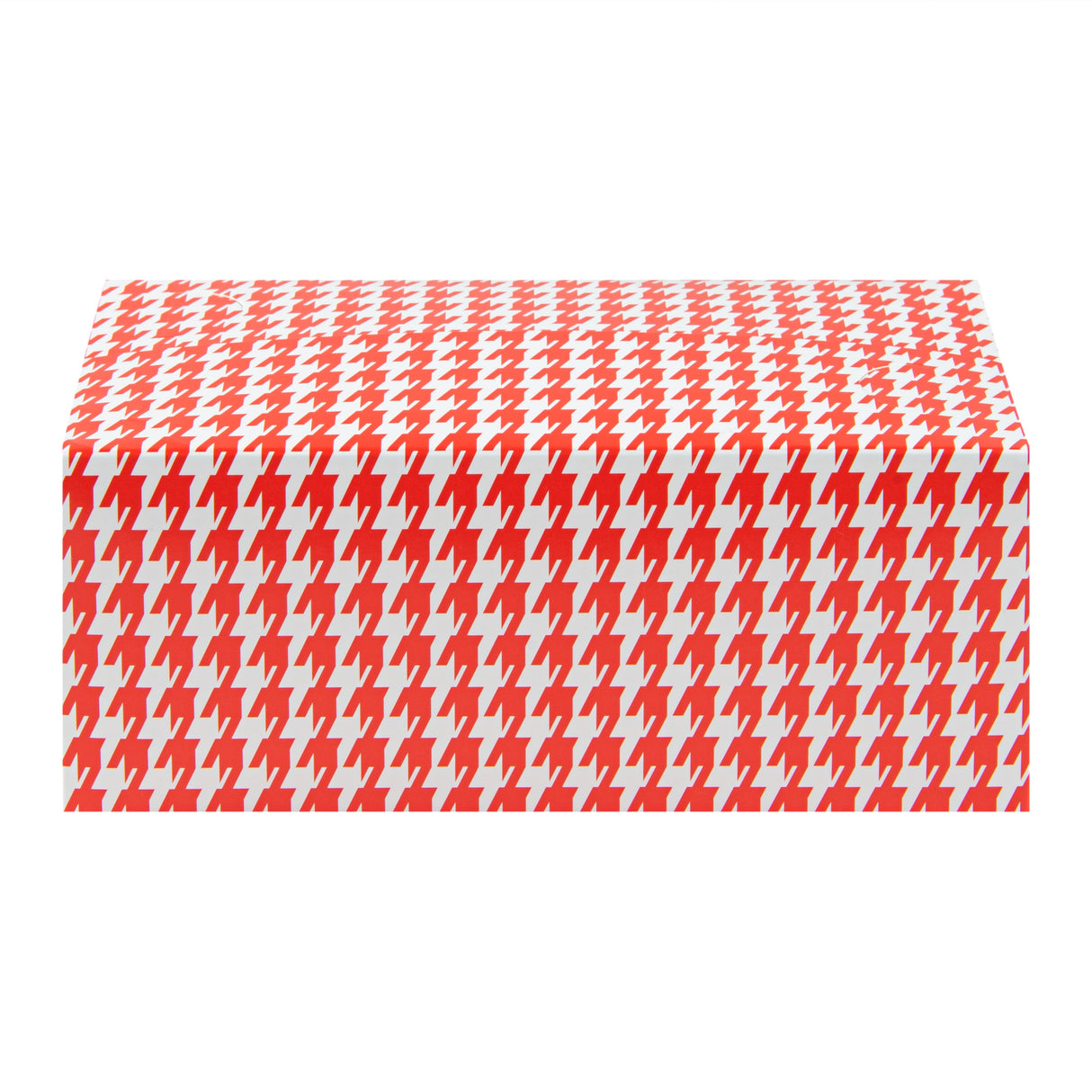Boxes, Lunch & Chicken, Bio Tek 47 Ounce, Paper, Red Houndstooth, 7 x 4.50 x 2.75 Inch, with Fast Top,4 - 25 COUNT